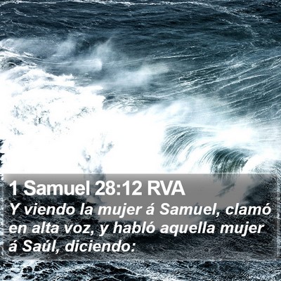 1 Samuel 28:12 RVA Bible Verse Image