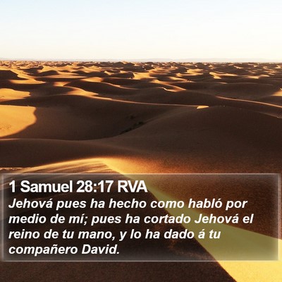 1 Samuel 28:17 RVA Bible Verse Image