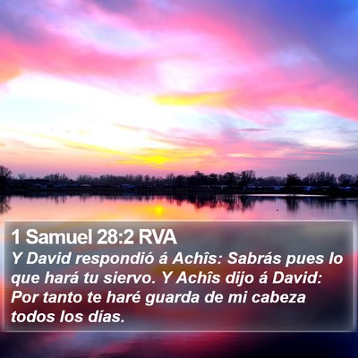 1 Samuel 28:2 RVA Bible Verse Image