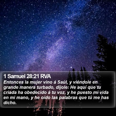 1 Samuel 28:21 RVA Bible Verse Image