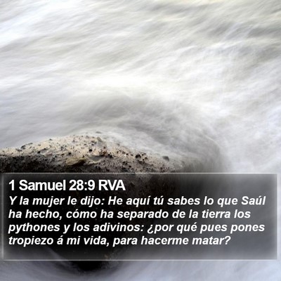 1 Samuel 28:9 RVA Bible Verse Image