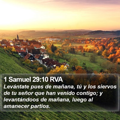 1 Samuel 29:10 RVA Bible Verse Image