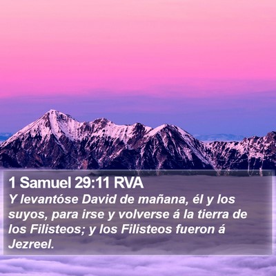 1 Samuel 29:11 RVA Bible Verse Image