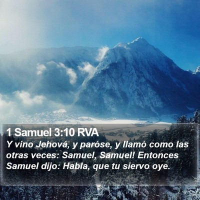 1 Samuel 3:10 RVA Bible Verse Image