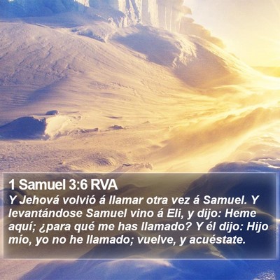 1 Samuel 3:6 RVA Bible Verse Image