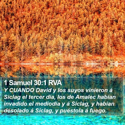 1 Samuel 30:1 RVA Bible Verse Image