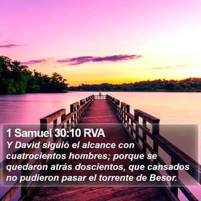 1 Samuel 30:10 RVA Bible Verse Image