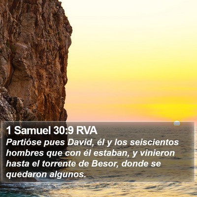 1 Samuel 30:9 RVA Bible Verse Image