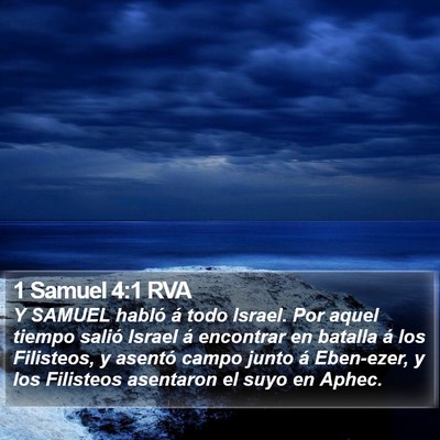 1 Samuel 4:1 RVA Bible Verse Image