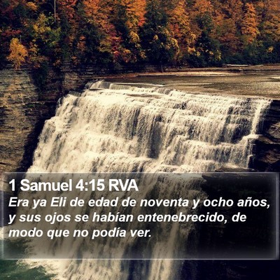 1 Samuel 4:15 RVA Bible Verse Image