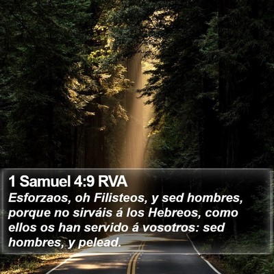 1 Samuel 4:9 RVA Bible Verse Image