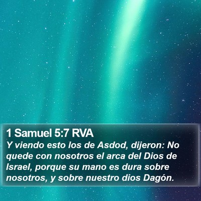 1 Samuel 5:7 RVA Bible Verse Image