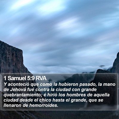 1 Samuel 5:9 RVA Bible Verse Image