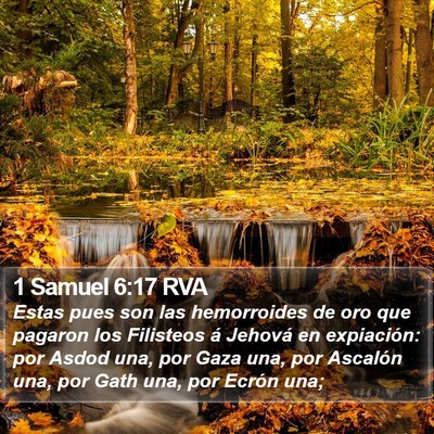 1 Samuel 6:17 RVA Bible Verse Image