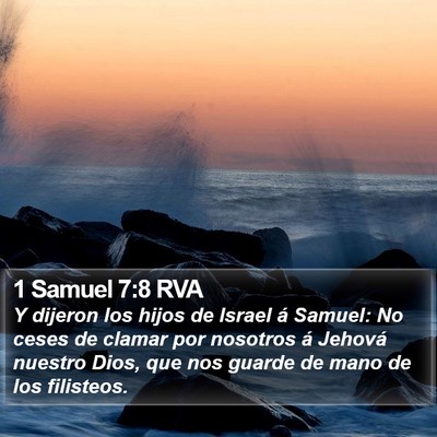 1 Samuel 7:8 RVA Bible Verse Image
