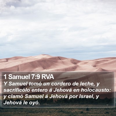 1 Samuel 7:9 RVA Bible Verse Image
