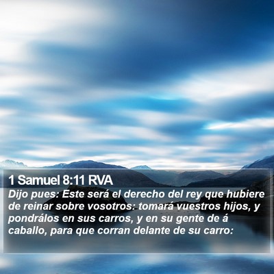 1 Samuel 8:11 RVA Bible Verse Image