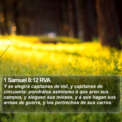 1 Samuel 8:12 RVA Bible Verse Image