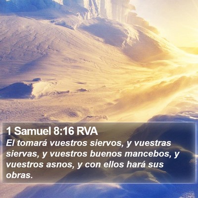 1 Samuel 8:16 RVA Bible Verse Image