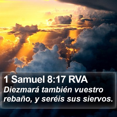 1 Samuel 8:17 RVA Bible Verse Image