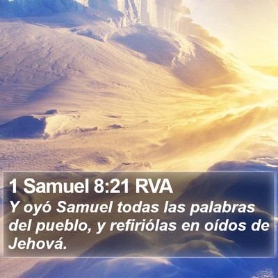 1 Samuel 8:21 RVA Bible Verse Image