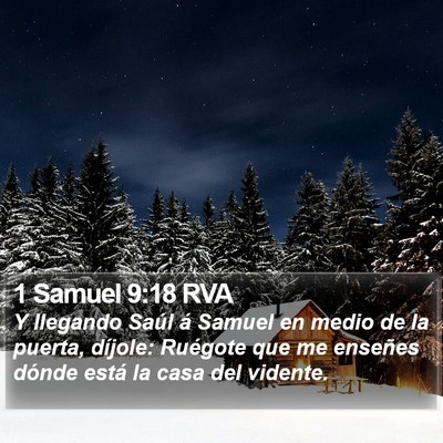 1 Samuel 9:18 RVA Bible Verse Image