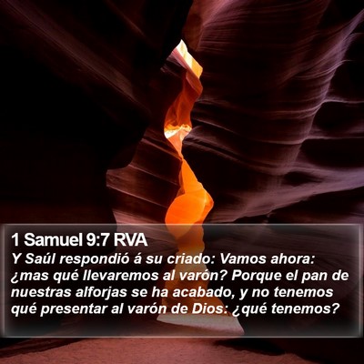 1 Samuel 9:7 RVA Bible Verse Image