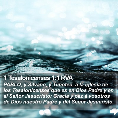 1 Tesalonicenses 1:1 RVA Bible Verse Image