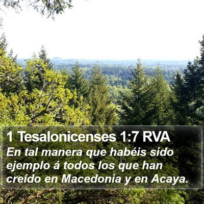 1 Tesalonicenses 1:7 RVA Bible Verse Image