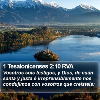 1 Tesalonicenses 2:10 RVA Bible Verse Image