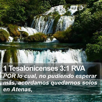 1 Tesalonicenses 3:1 RVA Bible Verse Image