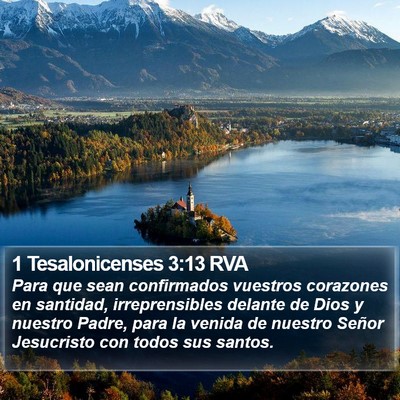 1 Tesalonicenses 3:13 RVA Bible Verse Image