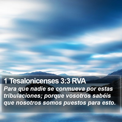 1 Tesalonicenses 3:3 RVA Bible Verse Image