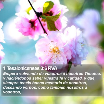 1 Tesalonicenses 3:6 RVA Bible Verse Image