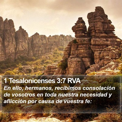 1 Tesalonicenses 3:7 RVA Bible Verse Image