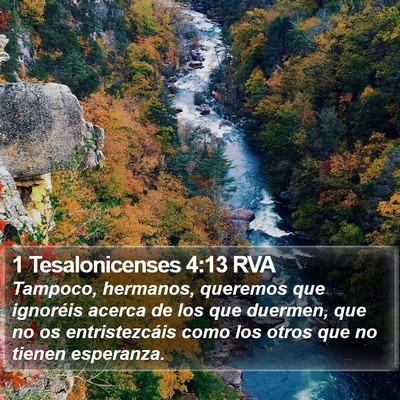 1 Tesalonicenses 4:13 RVA Bible Verse Image