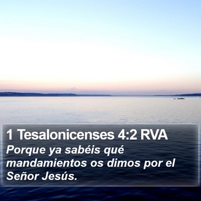 1 Tesalonicenses 4:2 RVA Bible Verse Image