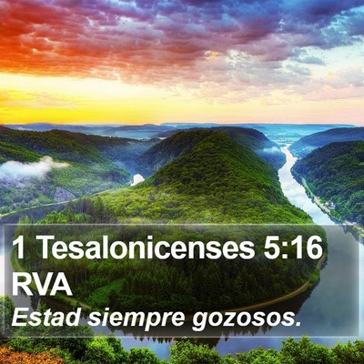 1 Tesalonicenses 5:16 RVA Bible Verse Image