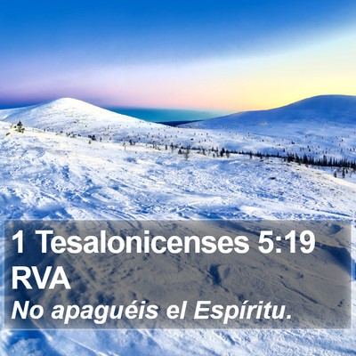 1 Tesalonicenses 5:19 RVA Bible Verse Image