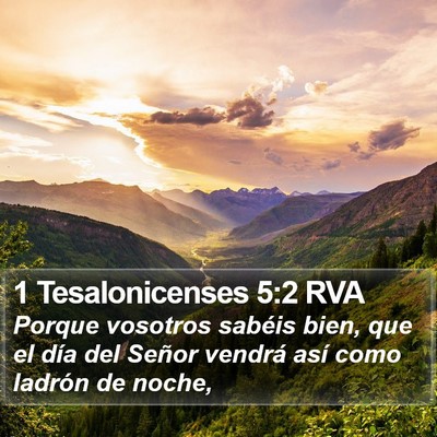 1 Tesalonicenses 5:2 RVA Bible Verse Image