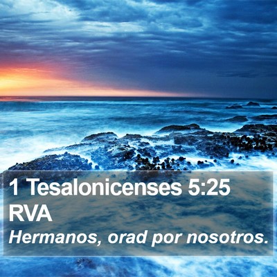 1 Tesalonicenses 5:25 RVA Bible Verse Image