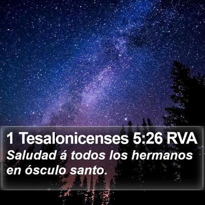 1 Tesalonicenses 5:26 RVA Bible Verse Image