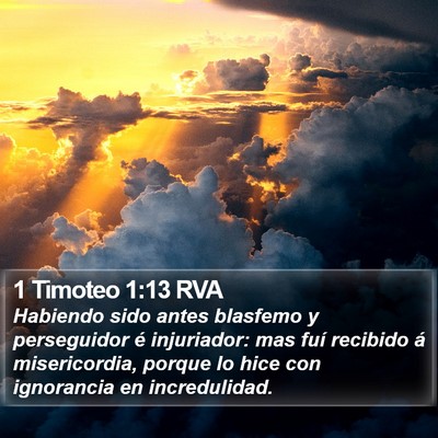 1 Timoteo 1:13 RVA Bible Verse Image