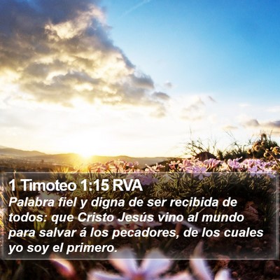 1 Timoteo 1:15 RVA Bible Verse Image