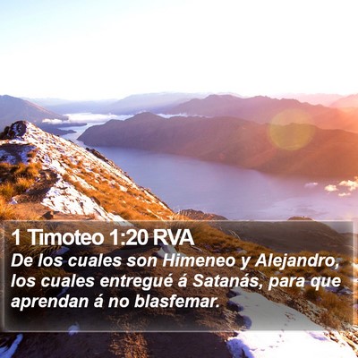 1 Timoteo 1:20 RVA Bible Verse Image