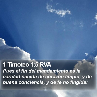 1 Timoteo 1:5 RVA Bible Verse Image