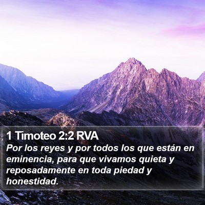 1 Timoteo 2:2 RVA Bible Verse Image