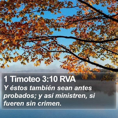 1 Timoteo 3:10 RVA Bible Verse Image
