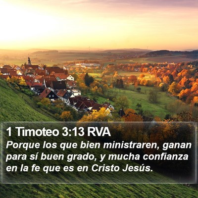 1 Timoteo 3:13 RVA Bible Verse Image