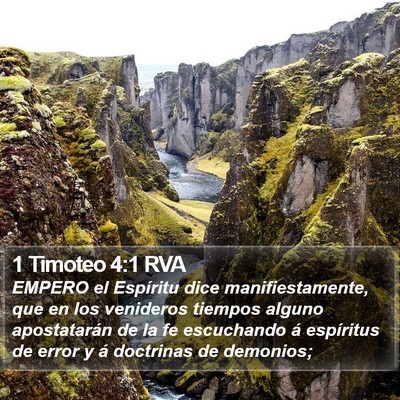 1 Timoteo 4:1 RVA Bible Verse Image